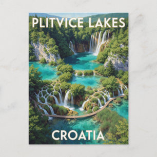 Carte Postale Parc national des lacs de Plitvice Croatie Paysage