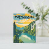 Carte Postale Parc national des Lacs-Plitvice (Debout devant)