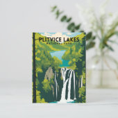 Carte Postale Parc national des Lacs Plitvice (Debout devant)
