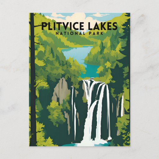 Carte Postale Parc national des Lacs Plitvice (Devant)