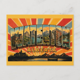 Carte Postale Parc national des lacs Waterton Rocheuses albertai