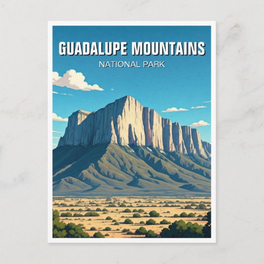 Carte Postale Parc national des Monts Guadalupe Souvenir (Devant)
