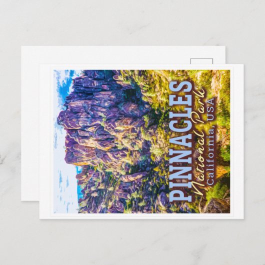 CARTE POSTALE PARC NATIONAL DES PINNACLES - CALIFORNIE ÉTATS-UNI (Devant / Derrière)