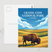 Carte Postale Parc national des Prairies Canada (Devant / Derrière)
