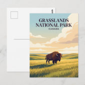 Carte Postale Parc national des Prairies Canada (Devant / Derrière)