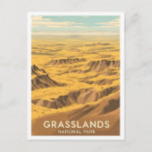 Carte Postale Parc national des Prairies Saskatchewan Canada (Devant)