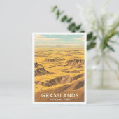 Carte Postale Parc national des Prairies Saskatchewan Canada (Debout devant)