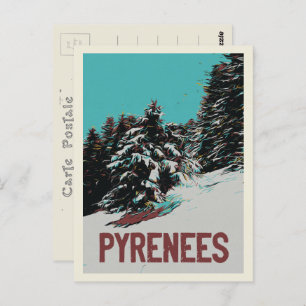 Carte Postale Parc national des Pyrénées avec neige, France