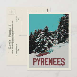 Carte Postale Parc national des Pyrénées avec neige, France