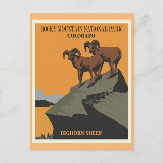 Carte Postale Parc national des Rocheuses (Devant)