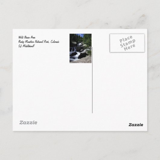 Carte Postale Parc national des Rocheuses (Dos)