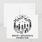 Carte Postale Parc national des Rocheuses (Devant / Derrière)