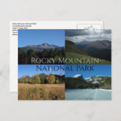 Carte Postale Parc national des Rocheuses Colorado (Devant / Derrière)