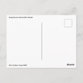 Carte Postale Parc national des Rocheuses, Colorado (Dos)