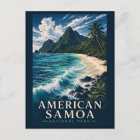 Parc national des Samoa américaines Modern Woodblo