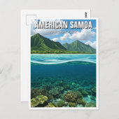 Carte Postale Parc national des Samoa américaines Voyage Corail  (Devant / Derrière)