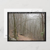 Carte Postale Parc national des sources chaudes, AR - Chemins en (Devant / Derrière)