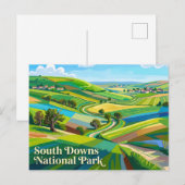 Carte Postale Parc national des South Downs Angleterre (Devant / Derrière)