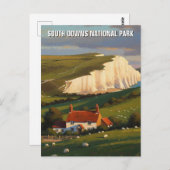 Carte Postale Parc national des South Downs Voyage Angleterre (Devant / Derrière)