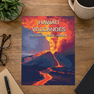 Carte Postale Parc national des volcans d'Hawaï Hawaï