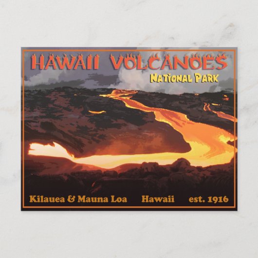 Carte Postale Parc national des volcans d'Hawaii (Devant)