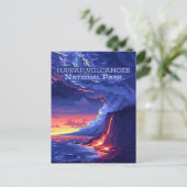 Carte Postale Parc national des volcans d'Hawaii Big Island Retr (Debout devant)