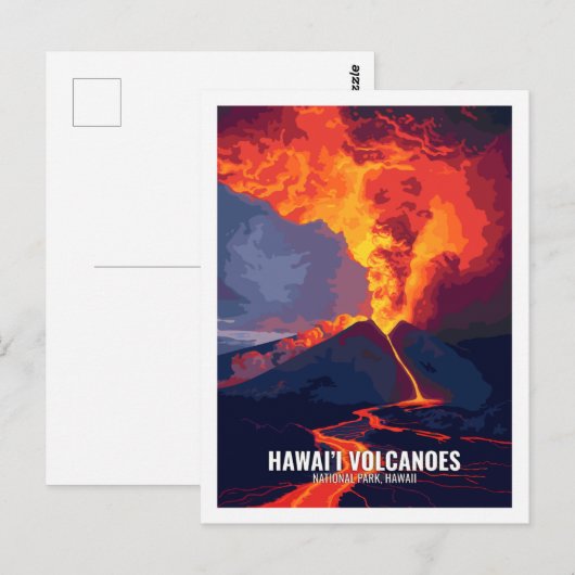 Carte Postale Parc national des volcans d'Hawai'i Hawaii USA (Devant / Derrière)