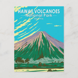 Carte Postale Parc national des volcans d'Hawaii Mauna Loa Vinta