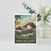 Carte Postale Parc national des volcans d'Hawaii Vintage (Debout devant)