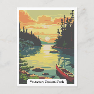 Carte Postale Parc national des Voyageurs, Minnesota USA