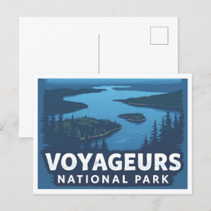 Carte Postale Parc national des Voyageurs Minnesota USA Travel
