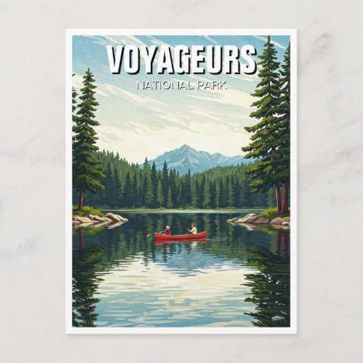 Carte Postale Parc national des Voyageurs Minnesota Voyage (Devant)