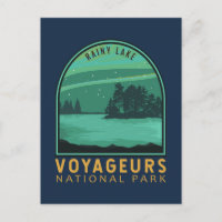 Parc national des Voyageurs Rainy Lake Emblem Vint