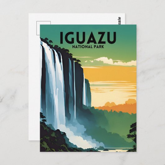 Carte Postale Parc national d'Iguazu Vintage (Devant / Derrière)