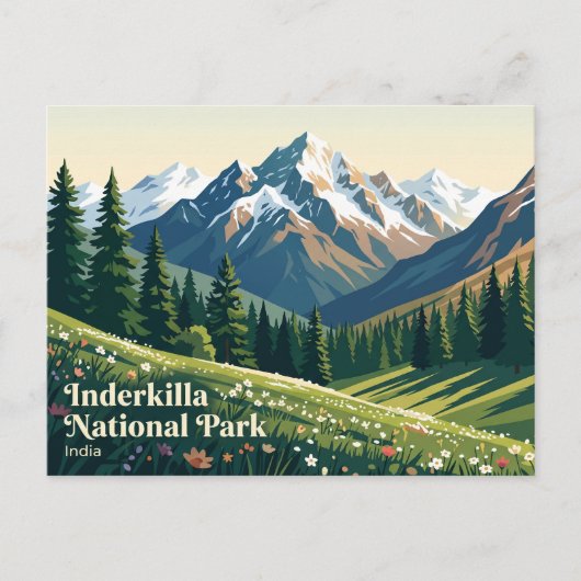 Carte Postale Parc national d'Inderkilla Inde (Devant)