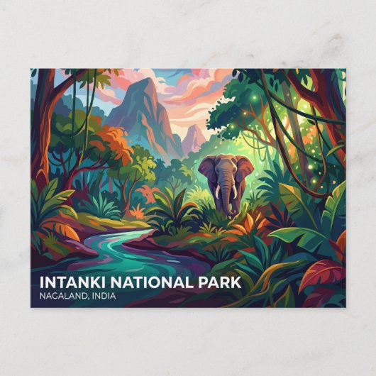Carte Postale Parc national d'Intanki Inde (Devant)