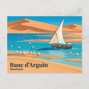 Carte Postale Parc national du Banc d'Arguin Mauritanie