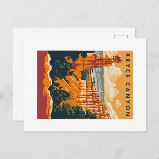 Carte Postale Parc national du Bryce Canyon (Devant / Derrière)