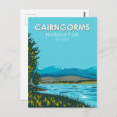 Carte Postale Parc national du Caire Ecosse Loch Morlich (Devant / Derrière)