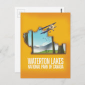 Carte Postale Parc national du Canada des Lacs-Waterton Imprimer (Devant / Derrière)