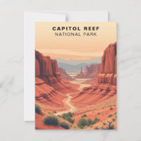 Parc national du Capitol Reef Retro USA