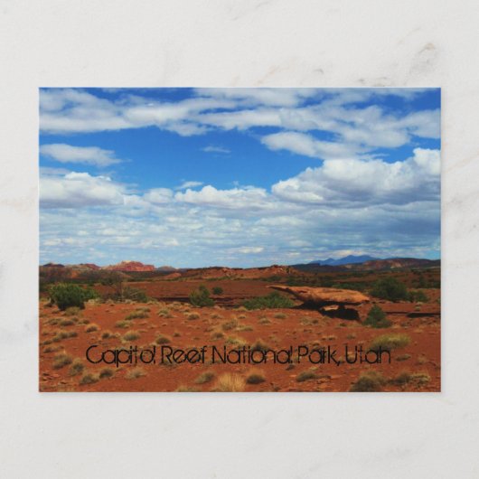 Carte Postale Parc national du Capitol Reef, Utah (Devant)
