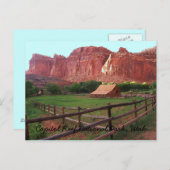 Carte Postale Parc national du Capitol Reef, Utah (Devant / Derrière)