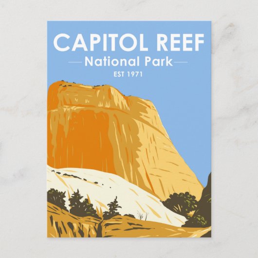 Carte Postale Parc national du Capitol Reef Utah Golden Throne (Devant)