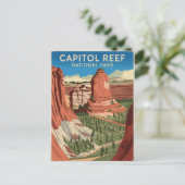 Carte Postale Parc national du Capitol Reef Vintage (Debout devant)