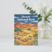 Carte Postale Parc national du désert Inde (Debout devant)