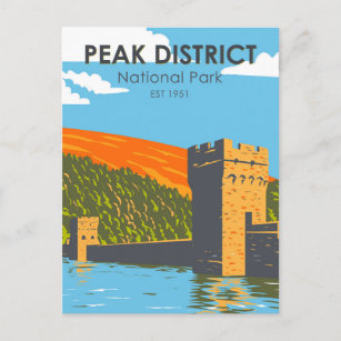 Carte Postale Parc national du district de Peak Angleterre Vinta