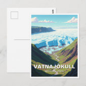 Carte Postale Parc national du Glacier Vatnajökull (Devant / Derrière)