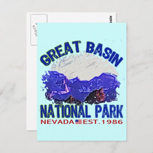 Carte Postale Parc national du Grand Bassin, Nevada (Devant / Derrière)