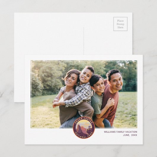 Carte Postale Parc national du Grand Canyon (Devant / Derrière)